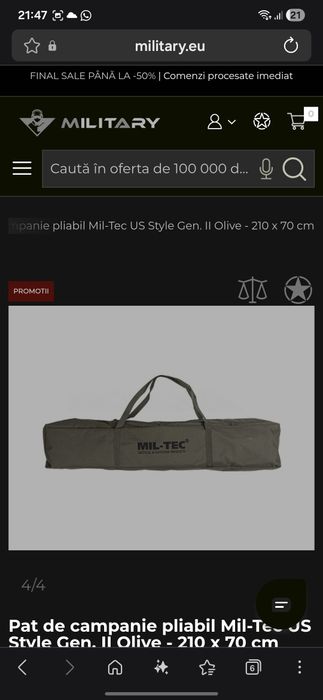 Pat pliabil mil tec