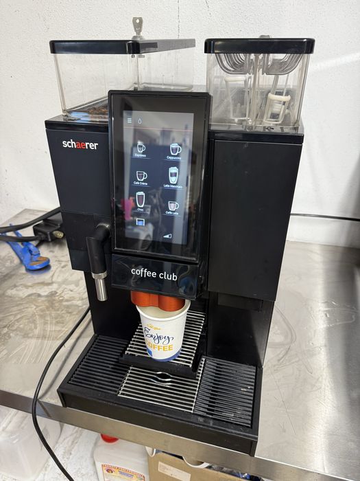 Schaerer Coffee Club  aparat cafea boabe cu lapte si ciocolata instant,toan2019