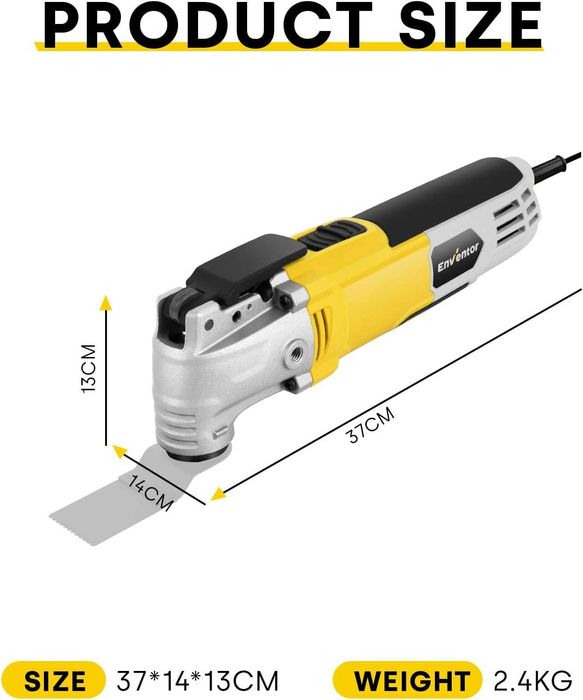 Enventor 300W 15000 - 22000 OPM 6 скорости, 3° ъгъл,  28 бр. аксесоари
