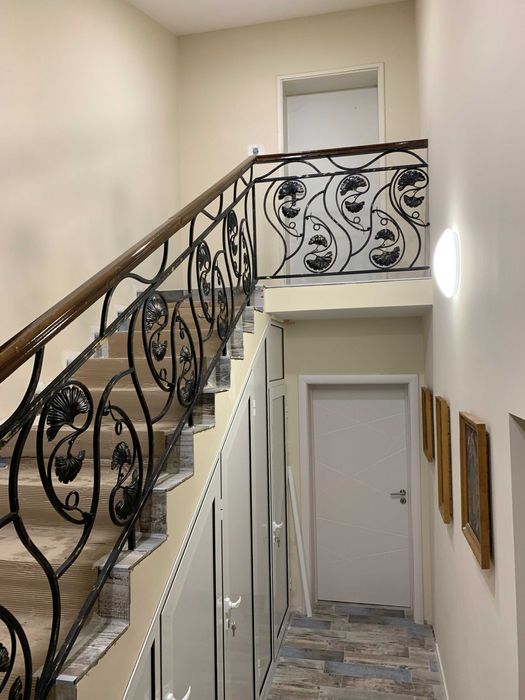 Метални парапети за тераса и стълбище, кован парапет