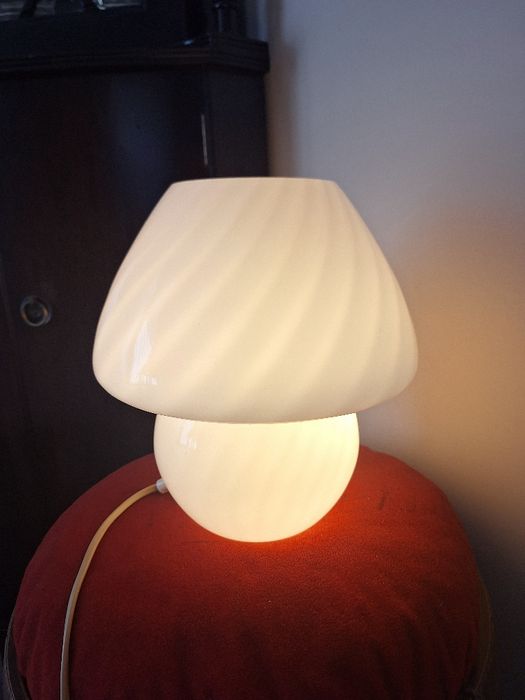 Мурано нощна лампа от духано стъкло гъба