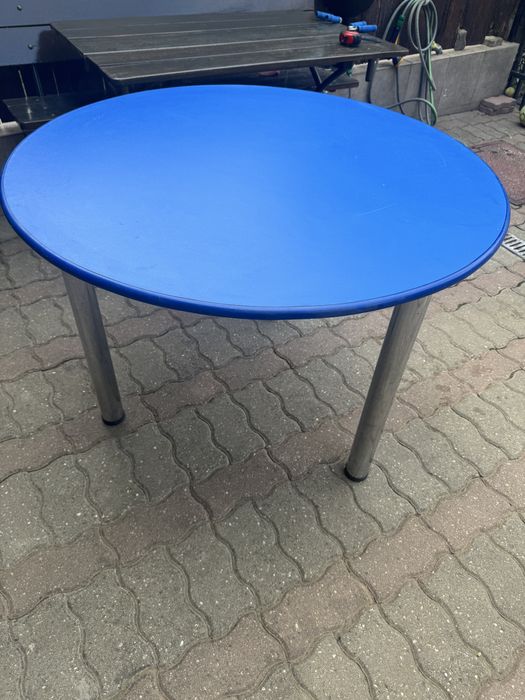 Vand masa rotunda demontabila picioare inox