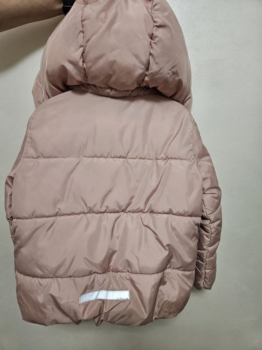 Geacă iarnă fete 4–5 ani, roz, călduroasă