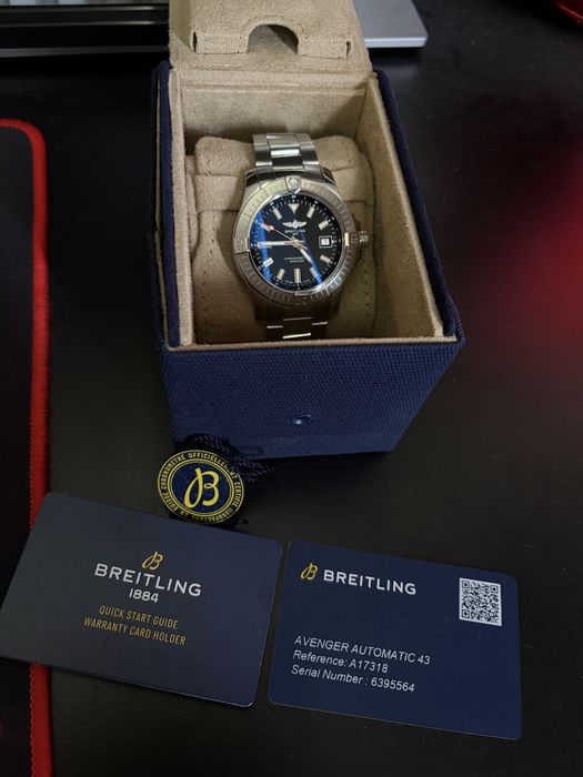 Breitling Avenger 43 - 2 години гаранция.