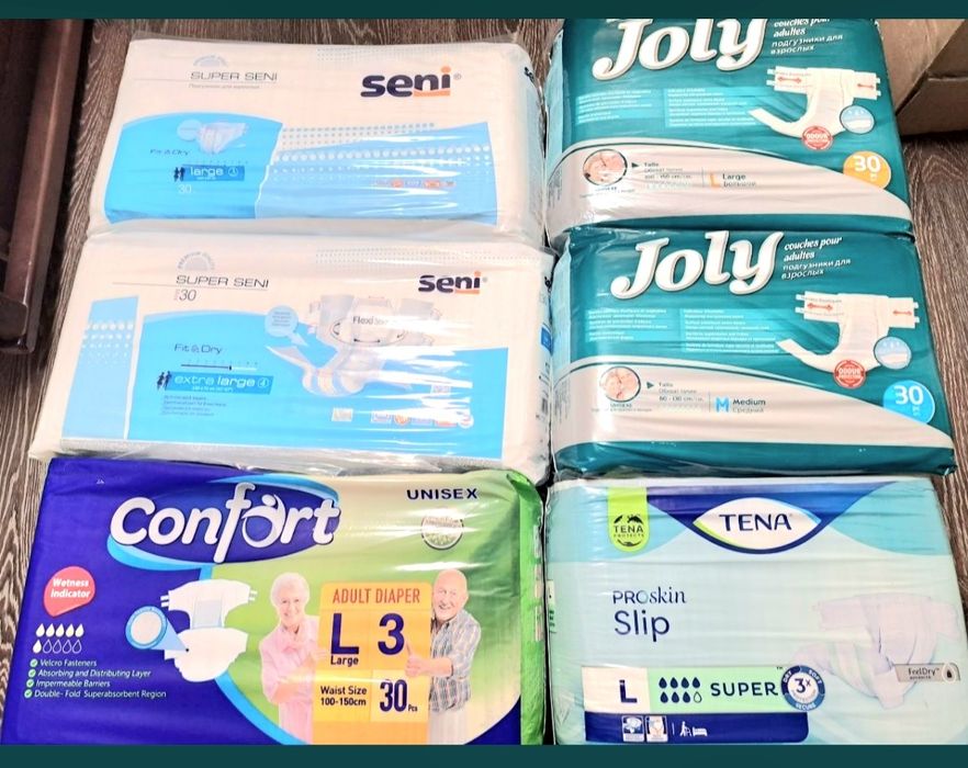 Разные подгузники для взрослых