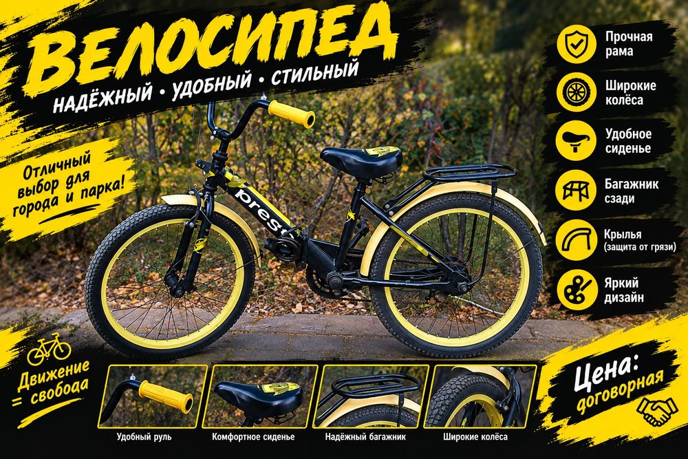 Велосипед не скоростной