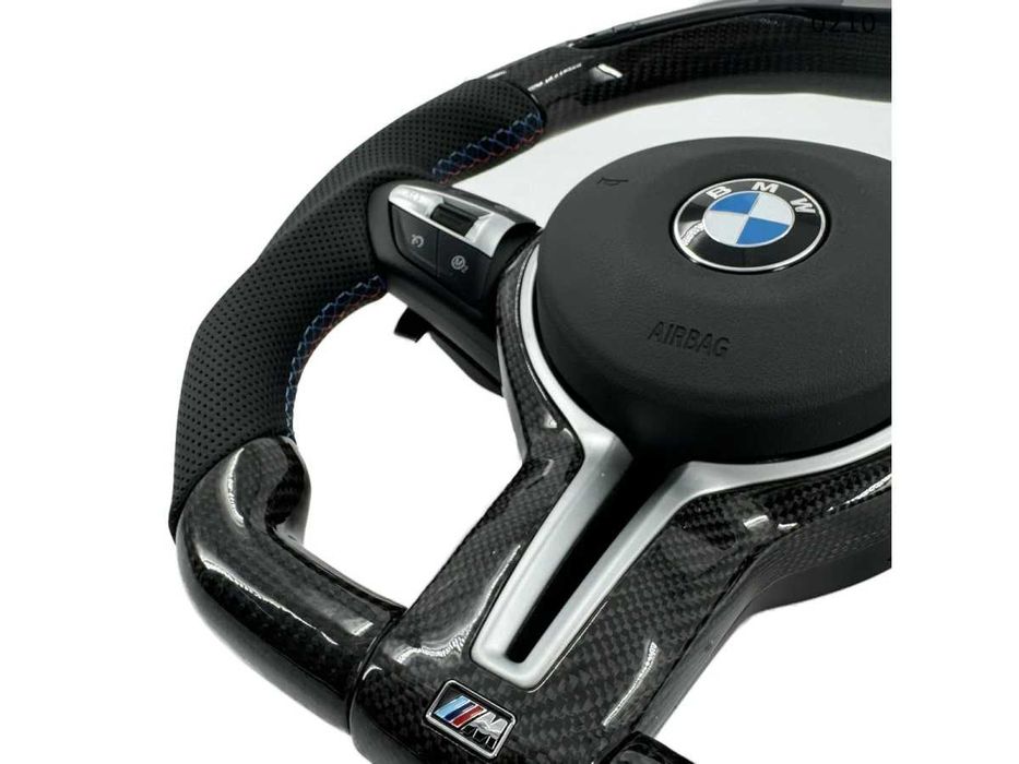 Volan sport M din carbon cu afișaj LED BMW 5 F10 6 F12 7 Seria F01