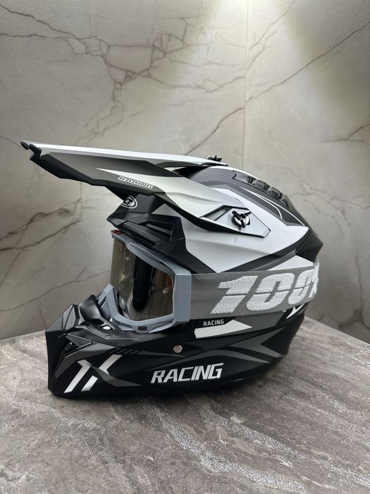 НОВО! Комплект кросови каски с очила