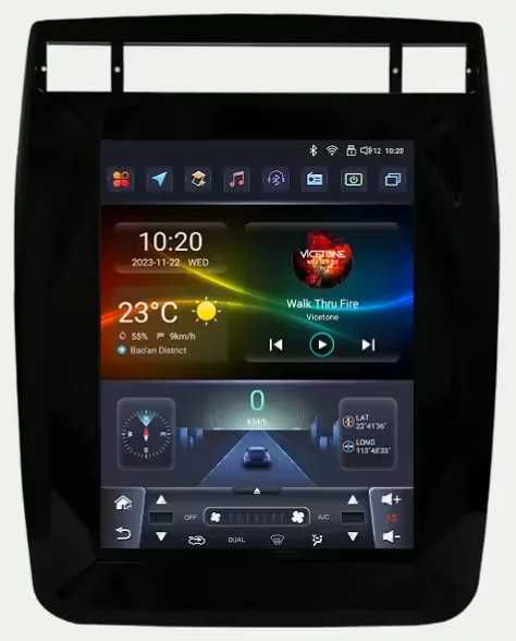 Мултимедия 9.7″ Android 14 за VW TOUAREG II (10-18г) CARPLAY навигация