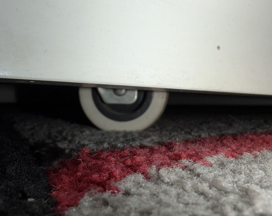 Маса бял лак MDF въртяща/2 нива