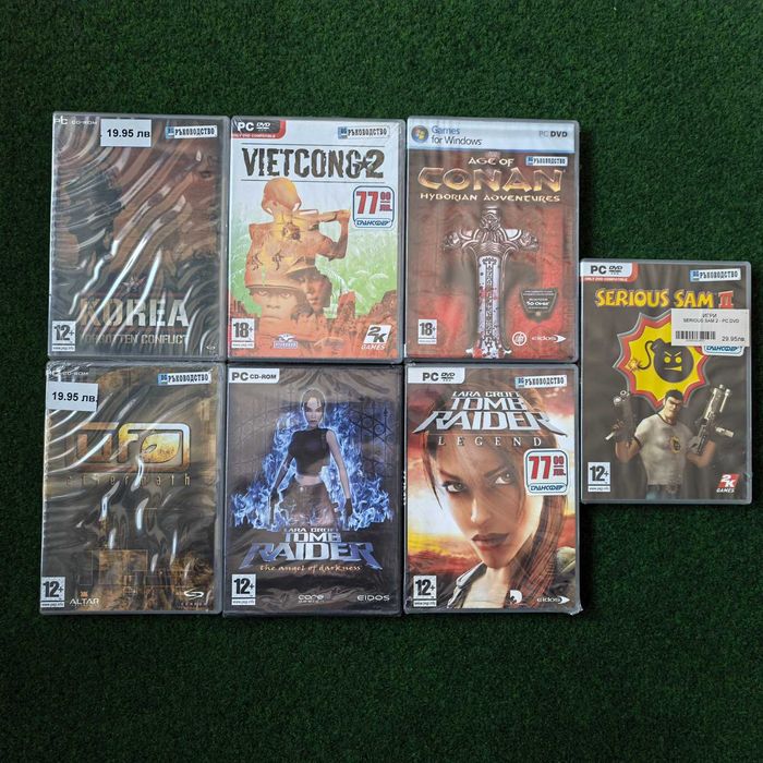Запечатани Игри За PC Tom Raider, Conan, Serious Sam, UFO, Vietcong