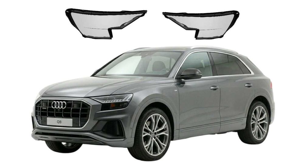 Стъкла за фар Audi Q8 2018-2023, Капаци за фарове Audi Q8