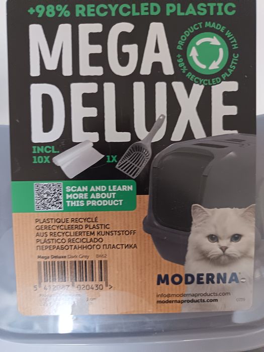 Toaletă Modernă Mega Deluxe 65,8x48,6x45,8 gri închis