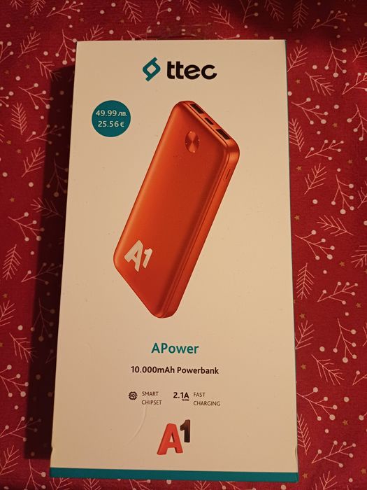 Преносима батерия ttec 10.000 mAh
