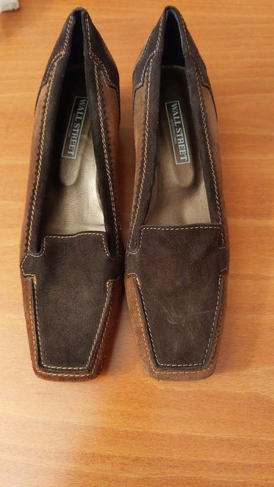 Обувки естествен велур,  ръчна изработка