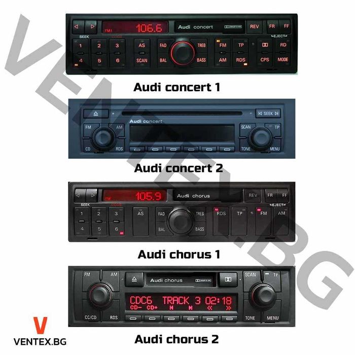 Дигитален чейнджър за Audi Volkswagen WEFA Bluetooth USB AUX Микрофон