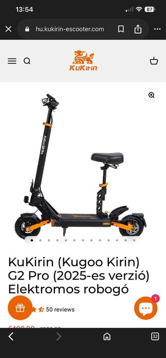 Trotineta Kukirin g2 pro 2024 costume