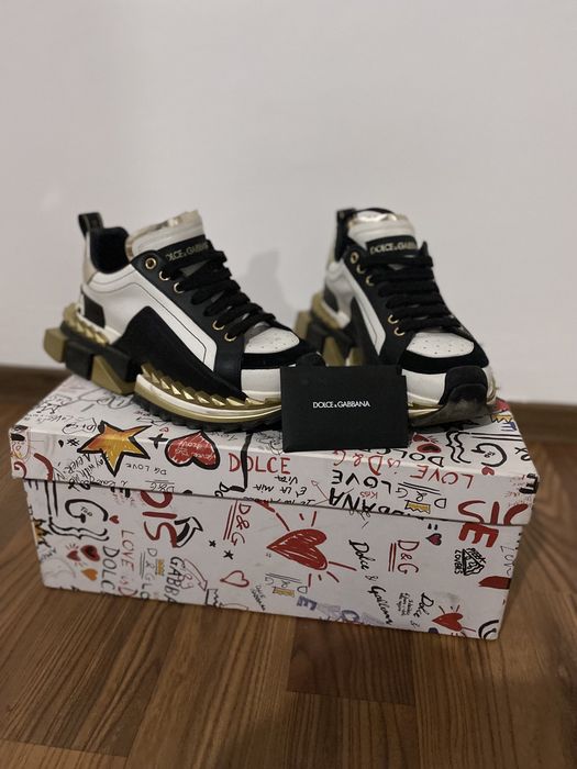 Adidasi Dolce & Gabbana King nr 40 originali gold