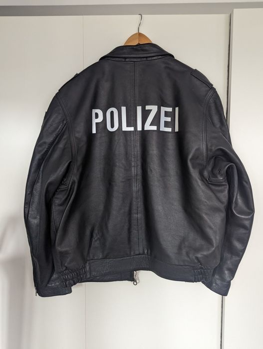 Geaca piele Polizei Mărimea 50