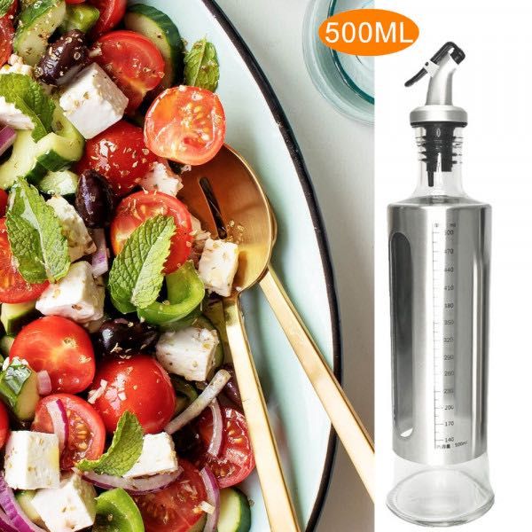 Универсален стъклен диспенсър за олио, зехтин, оцет и т.н.