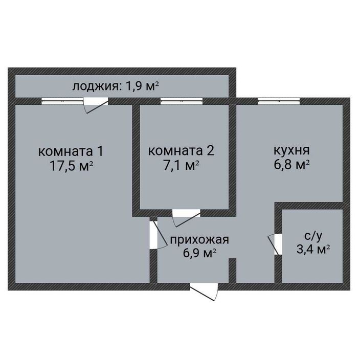 2-комн.ул.пл. в центре