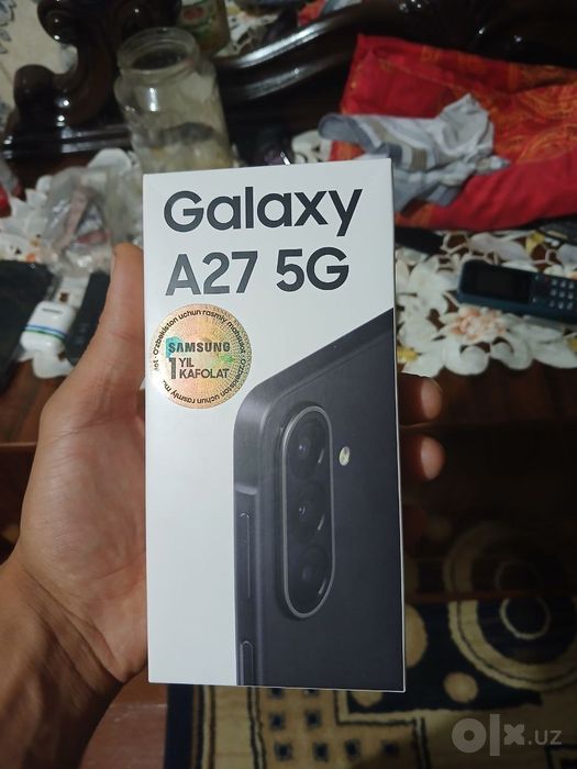 Samsung A27 5G 6-128gb yangi 1 oyli telefon karopka dakumetlariyam bor