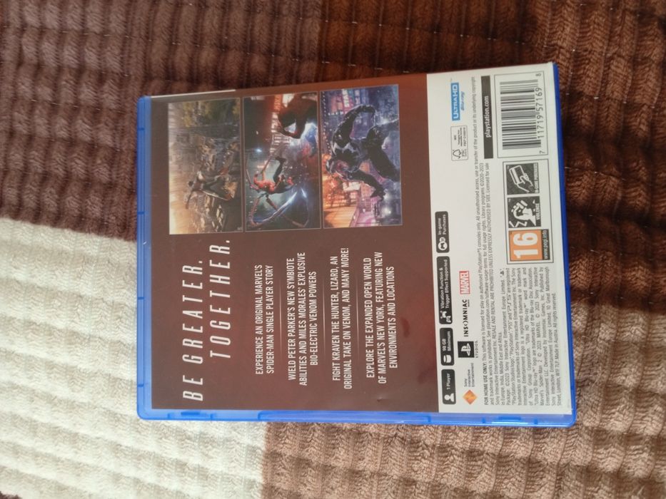 Продаю диск человек паук 2 на пс5