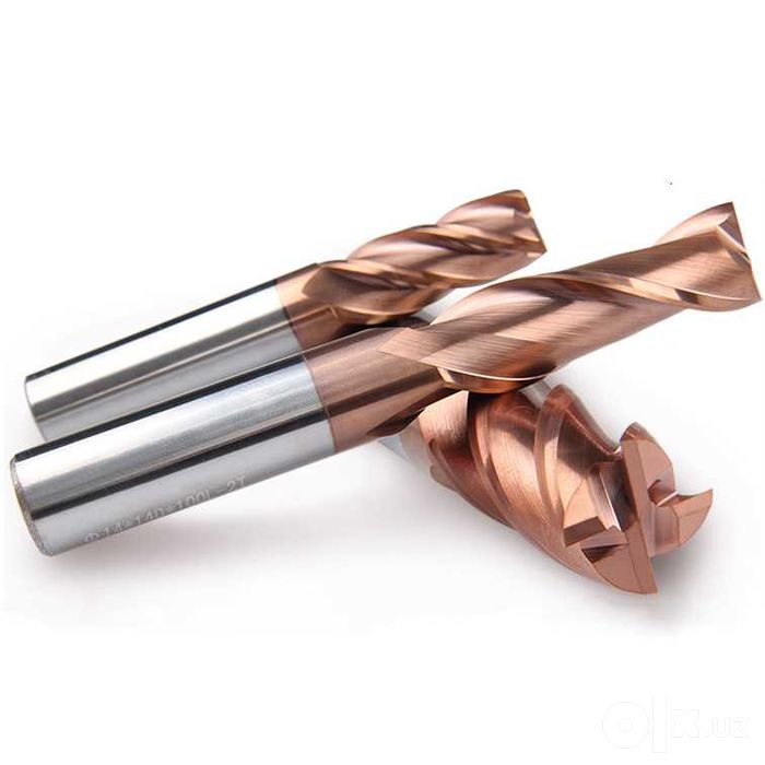 Твердосплавная фреза концевая CNC c плоским торцом, сферическим концом