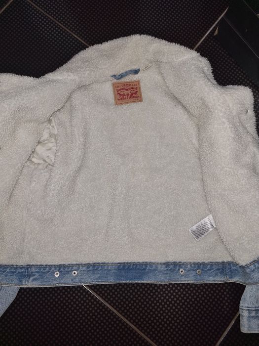 Geacă Levis denim îmblănită