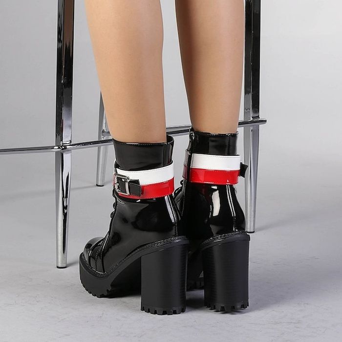 Botine cu toc gros