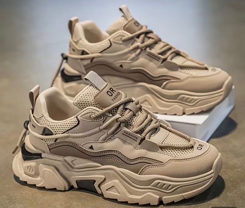 Маратонки в цвят “каки” - бежови