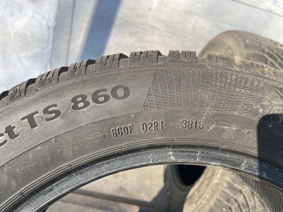 2 бр. зимни гуми 205/55/16 Continental 7 mm DOT 3818