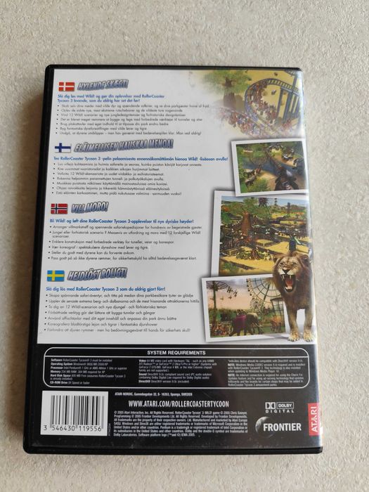 Roller coaster tycoon 3 WILD! диск