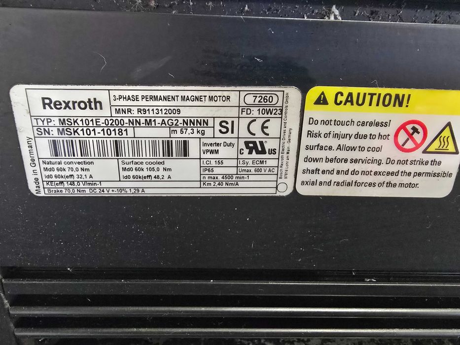 Серво Мотор -AC Bosch/Rexroth MSK101E-0200-NN-M1-AG2-NNNN