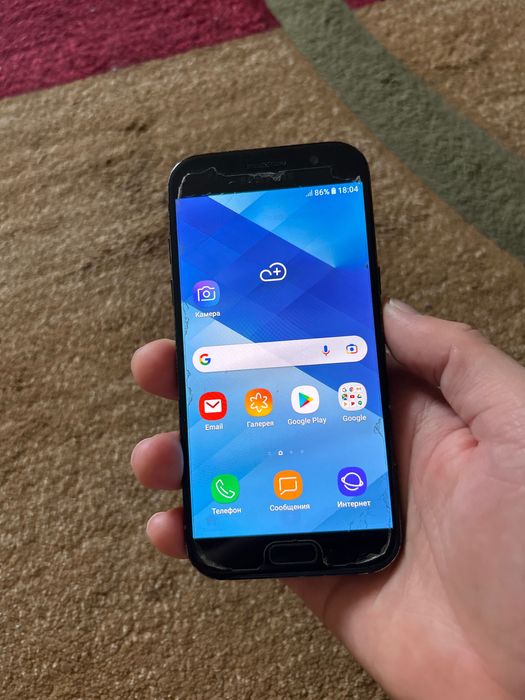 Samsung A5 жагдай жаксы рабочий телефон отпечаток бар