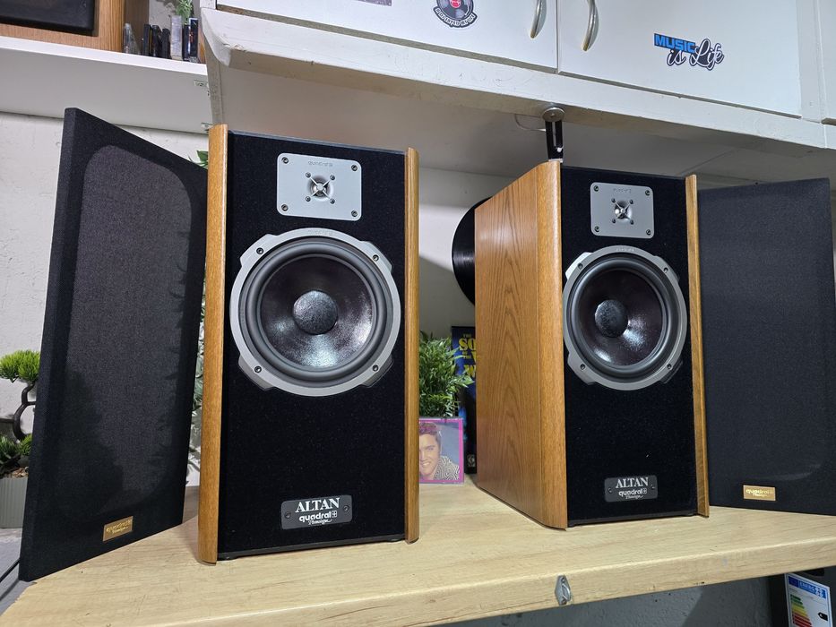 Boxe retro QUADRAL ALTAN MK4, lemn fag, furniruit, phonologue