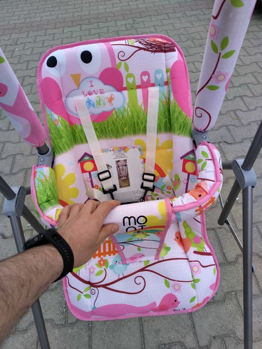 MONI Градинска люлка със сенник FUNNY розов