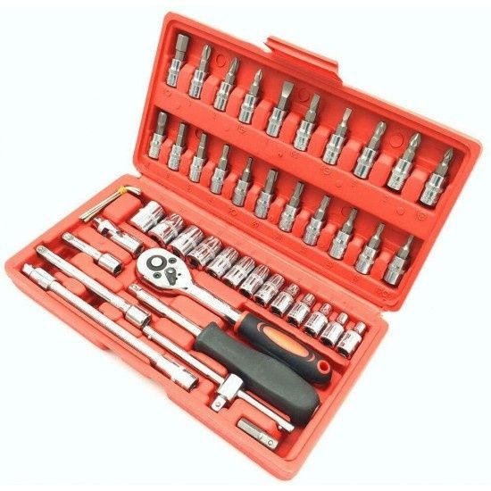 Trusa tubulare și biti 1/4 torx impus șurubelnița