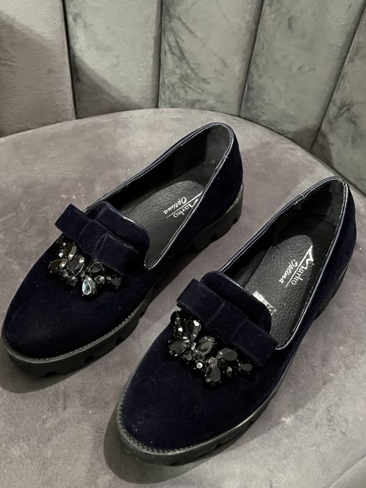 Замшевые лоферы