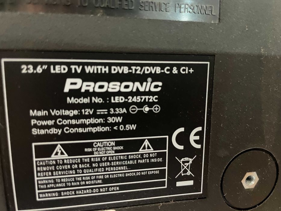 Televizor LED FullHD Prosonic 12V auto Led 2457 T2C/60cm Garantie 2ani