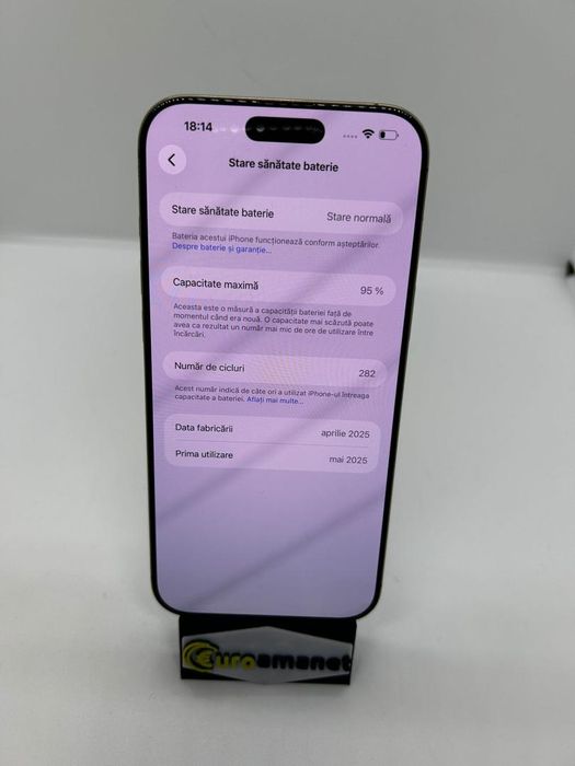 Apple iPhone 16 Pro Max, 256GB, 5G, Desert Titanium, 95% -D-