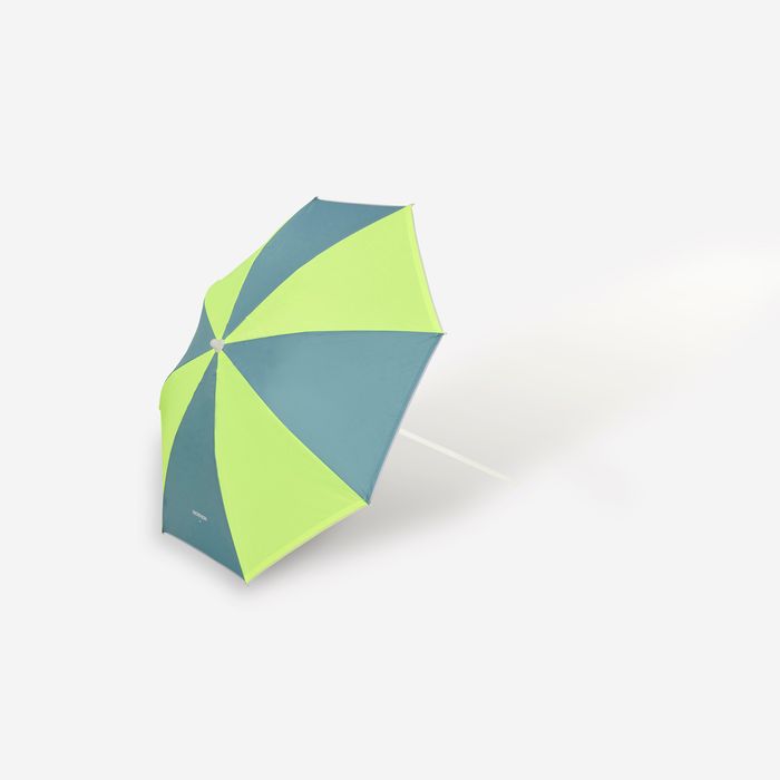 Umbrelă de plajă 2 locuri Upf 50+ Paruv - produs resigilat Decathlon