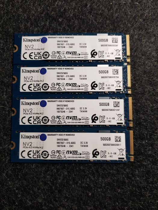 NOU SSD 500GB NVMe / 512GB SSD NVMe Gen4 Kingston NV2 Noi, bulk.
