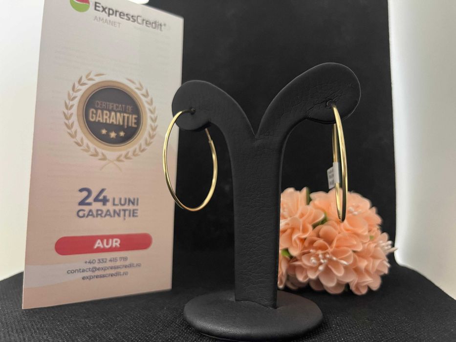 Cercei Aur 14k 2.82g (AG16 Moldova b33132)-Garantie 2 ani!