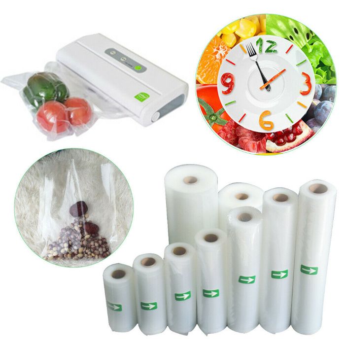 Set pungi de vidat alimente. 12, 25, 28, 32cm latime/5metri lungime