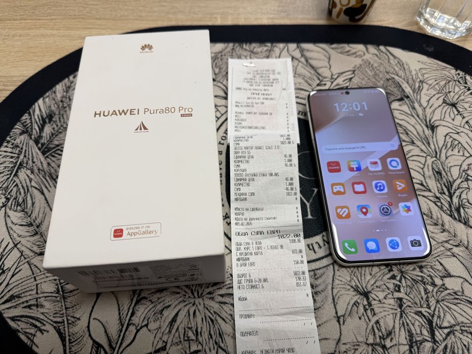 Huawei Pura 80 Pro 12/512gb - на 2 дена, гаранция от Технополис