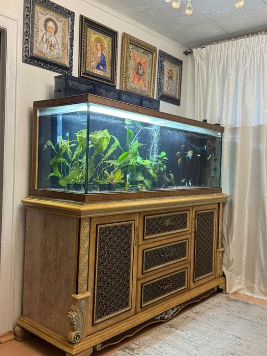 Аквариум с тумбой большой