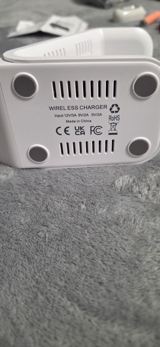 Încărcător wireless dublu ceas+telefon