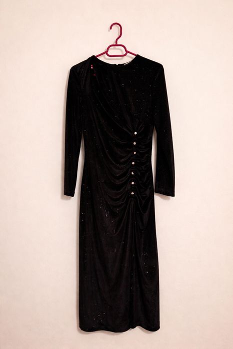 Black Velvet Dress (Sandro Paris)