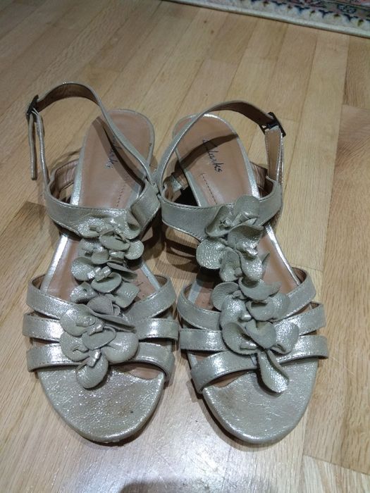 Сандали естествена кожа Clarks/ Кларкс 37-38#